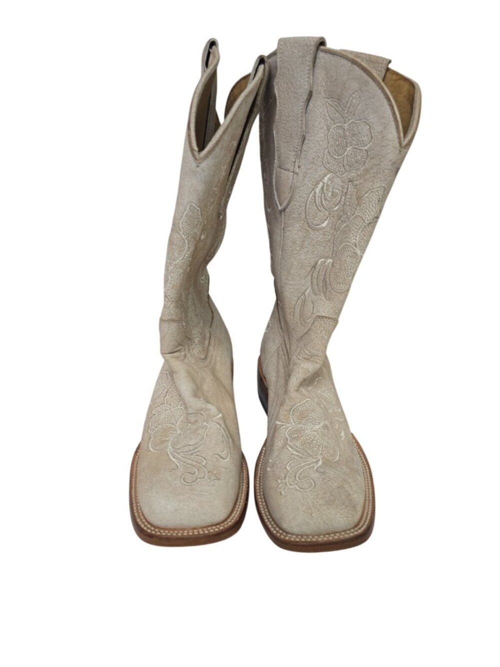 Shyanne Women's Lasy Broad Square Toe Western Boot White Size 7 CW - Picture 5 of 7